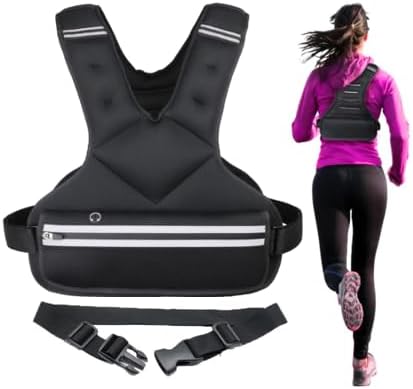 JoyPlus Adjustable Weight Vest,Strength Training Running Vest, Workout Equipment, Sport Exercise, Fitness, Weight Loss for Men 12LB, Women 8LB, Velcro or Buckle