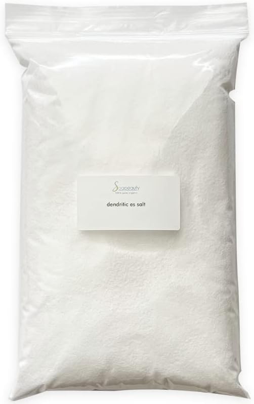 Soapeauty DENDRITIC Salt 4 lbs | Bath Scrub, Exfoliants, Milk Bath, and More | Premium Fine Grain for Body Relaxation