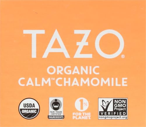 TAZO Calm Chamomile Herbal Tea Bags, Caffeine Free Blend, 16 Total Tea Bags