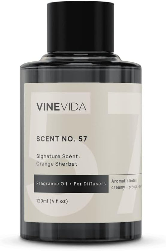VINEVIDA [4 Fl Oz] Orange Sherbet Fragrance Oil for Cold Air Diffusers, Essential Oils for Diffuser Oil Refill & Air Freshener Room Spray