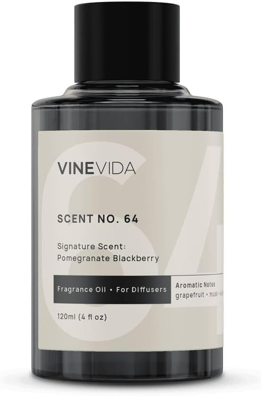 VINEVIDA [4 Fl Oz] Pomegranate Berry Fragrance Oil for Cold Air Diffusers, Essential Oils for Diffuser Oil Refill & Air Freshener Room Spray