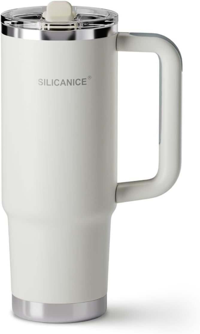 Easy Clean Pro Tumbler - 30 oz Water Bottle with Handle Quick-Disassemble Flip Straw, Leakproof Insulated Stainless Steel,Dishwasher Safe, BPA-Free Gifts for Women & Men