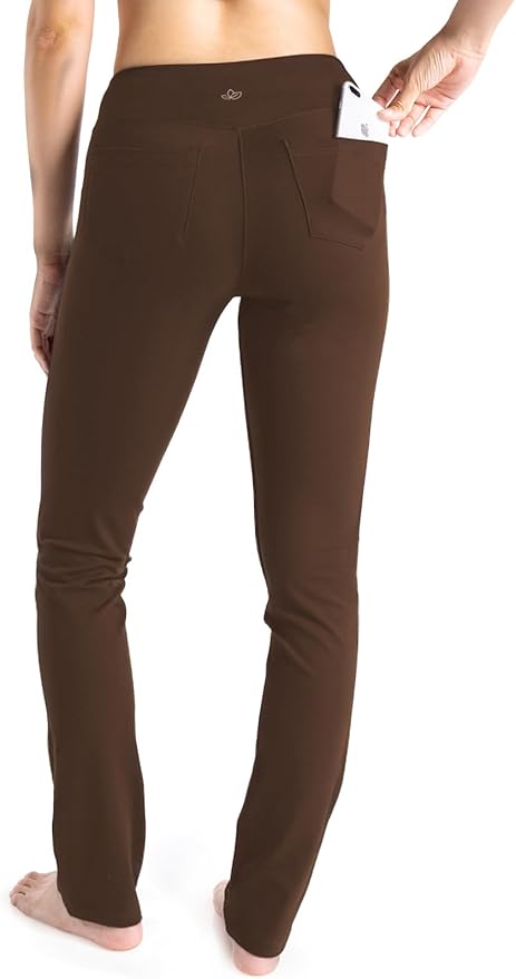 Yogipace,5 Pockets,25"/27"/29"/31"/33"/35"/37",Women's Straight Leg Yoga Dress Pants Workout Pants