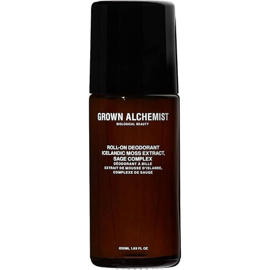 Grown Alchemist Roll-On Deodorant, Natural Aluminum Free, Icelandic Moss Extract & Sage Complex, 1.69 Ounce (50ml)