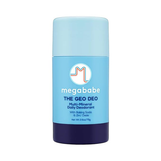 Megababe Daily Deodorant - The Geo Deo with 72 hour Odor Protection Multi-Minerals, Aluminum-Free, All Natural, 2.6 oz