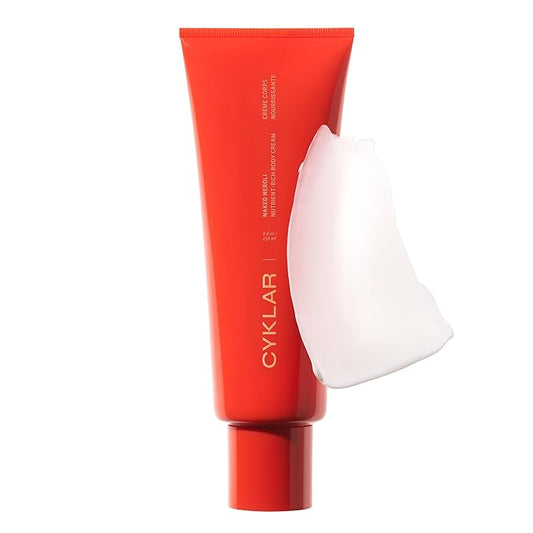 CYKLAR Nutrient Rich Body Cream. Naked Neroli Nourishing Moisturizer with Niacinamide and Banana Flower Extract. Deep Hydration, Thick Body Lotion, Dry Skin Cream for Women and Men, 8 Fl Oz