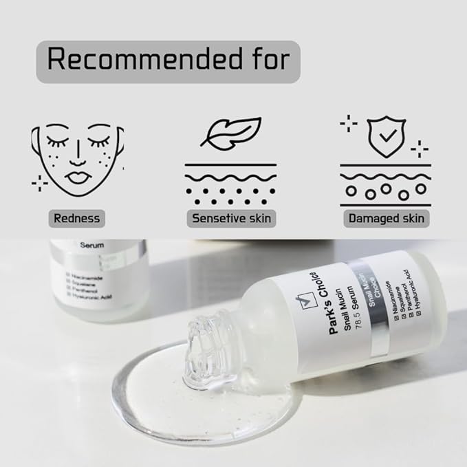 Park's Choice Snail Mucin 78.5 Serum with Niacinamide & Panthenol, 1.01 fl.oz.