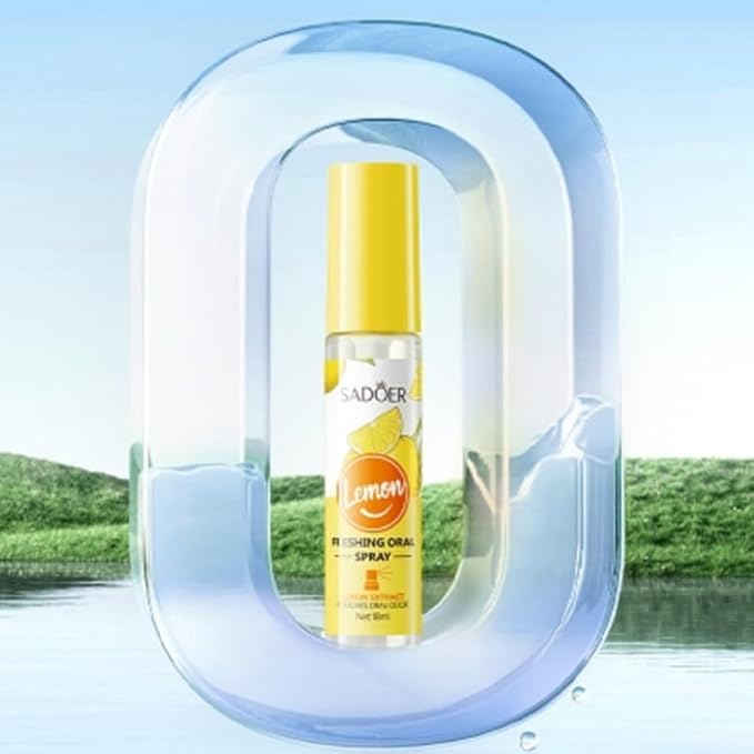 SADOER, Lemon Fresh Travel, Breath Freshening Oral Spray, Portable Convenience, Clear, 18 ml