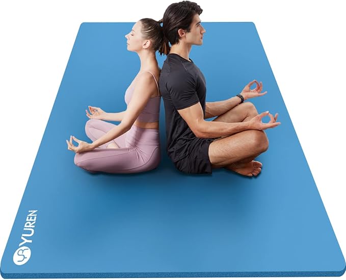 Large Yoga Mat 78"x 51" 20mm/15mm/10mm Thick Workout Mats for Home Gym, Extra Wide Workout for Women Men Gym Flooring Exercises