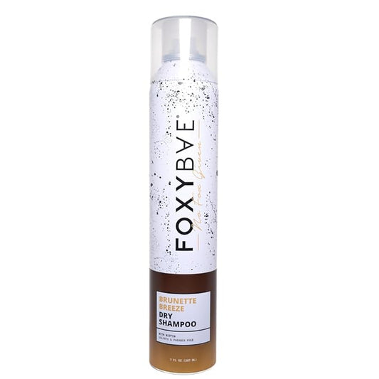 FoxyBae Brunette Breeze Dry Shampoo – Biotin-Infused Refreshing Spray for Dark & Brunette Hair – Volumizing, Deodorizing & Sulfate-Free Formula – 7 fl oz