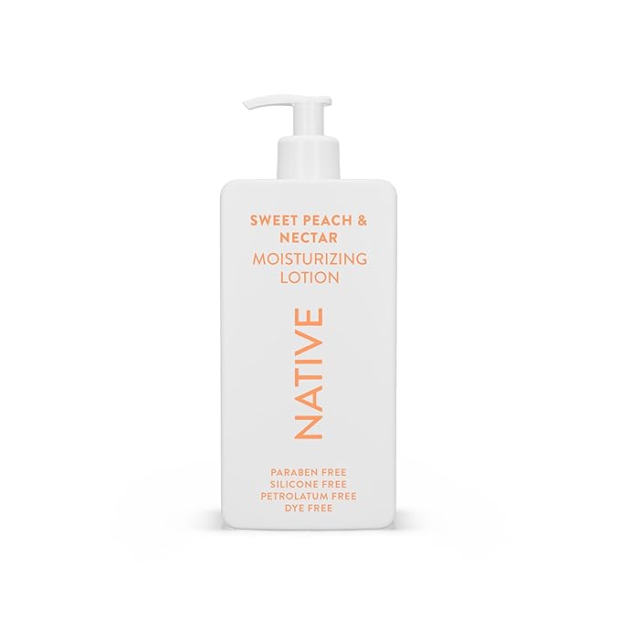 Native Body Lotion Contains Naturally Derived Plant-Based Moisturizers for Women and Men | Restores Dry Skin, Peach & Nectarine, 16.5 fl oz