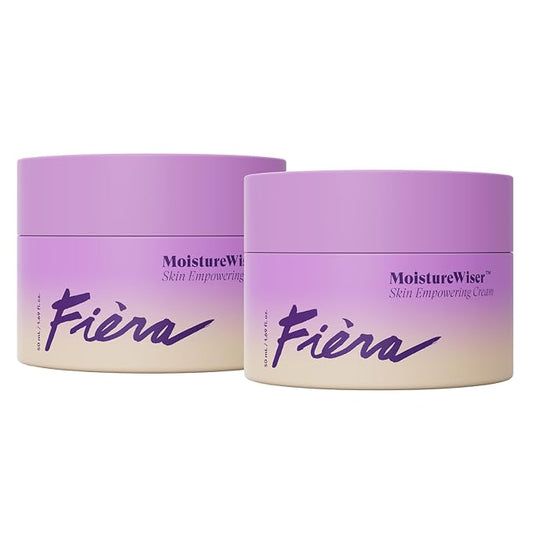 FIÈRA MoistureWiser – Anti-Aging Face Moisturizer for Mature Skin – Hydrating Face Cream with Peptides to Firm & Smooth – Facial Moisturizer & Skin Care – Day & Night – 3.38 fl oz / 100 ML (2 Pack)
