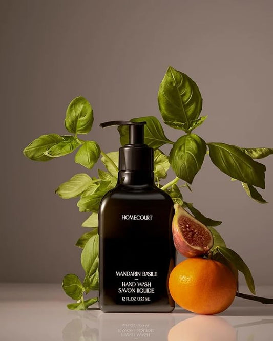 Homecourt Hand Wash, Gently Cleanses & Hydrates, Removes Dirt & Debris Without Irritating Skin, Clean Formula, Mandarin Basile, 12 fl oz, 2.0