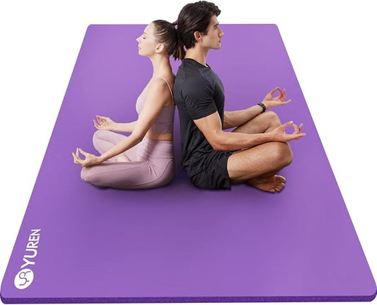 Large Yoga Mat 78"x 51" 20mm/15mm/10mm Thick Workout Mats for Home Gym, Extra Wide Workout for Women Men Gym Flooring Exercises