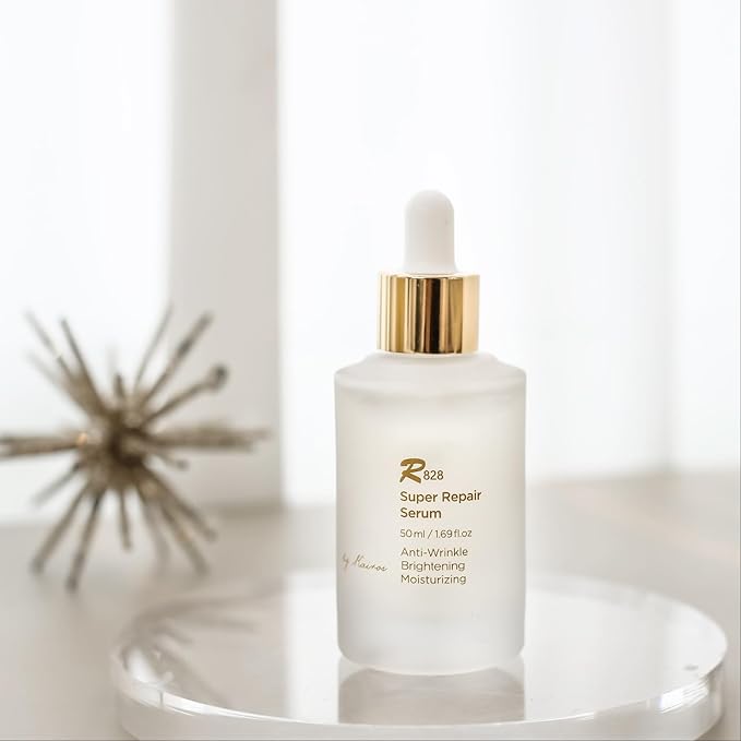 R828 Super Repair Moisturizing Glowing Elastic Skin Recovery Serum 50ml / Korean Skin Care K Beauty with Glutathione, Vitamin C, Niacinamide, and Collagen