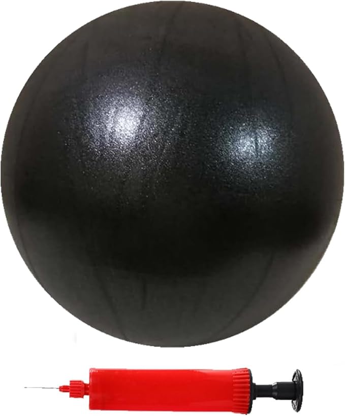 Mini Pilates Exercise Yoga Ball, 6 Inch Small Inflatable Exercise Yoga Ball,Core Training and Physical Therapy Equipment, with Pump