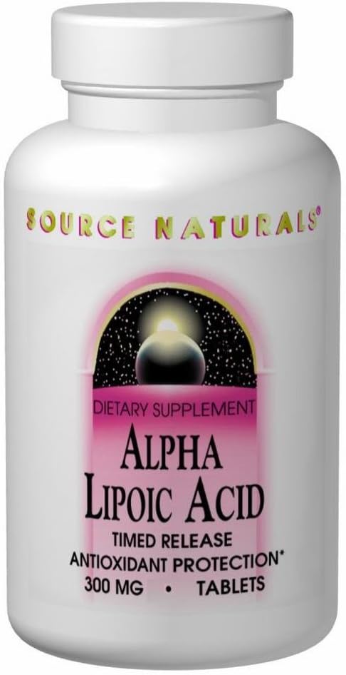 Source Naturals Alpha Lipoic Acid 300 mg Supports Healthy Sugar Metabolism, Liver Function & Energy Generation - 30 Capsules