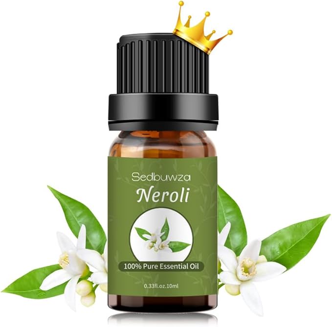 Sedbuwza Neroli Essential Oil, Pure Organic Neroli Fragrance Oil for Diffuser, Humidifier, Soap, Candle, Perfume