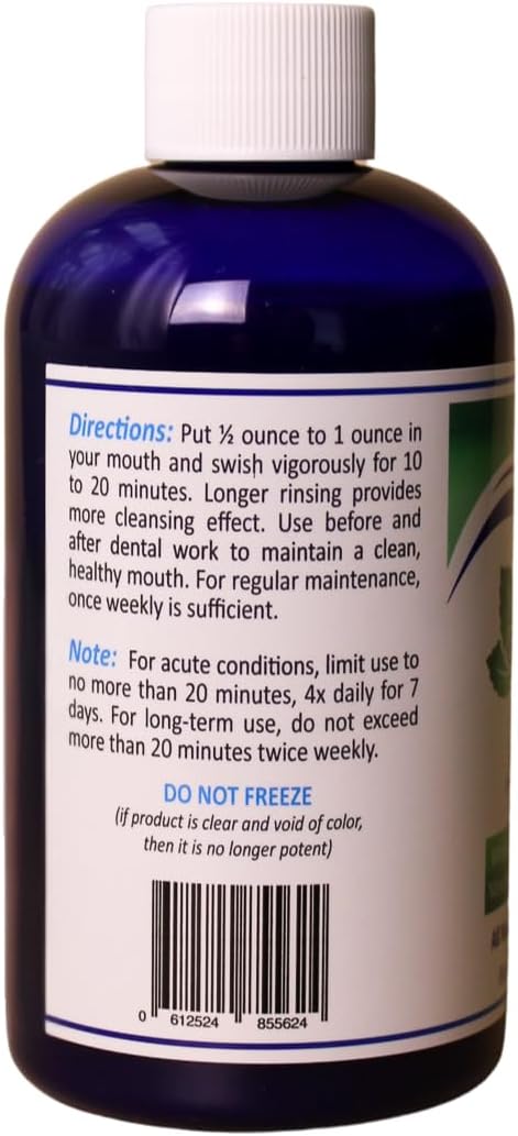 Nature's Rite Oral and Dental Therapy - Mouthwash for Fresh Breath and Healthy Gums - All Natural Oral Care Solution - Polysorbate 20, Silver Colloid, Peppermint Oil - 236 ml