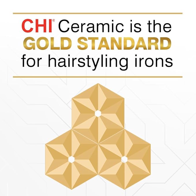 CHI Tourmaline Ceramic Flat Iron, Hair Straightener For An Even & Smooth Finish, 1 1/2" Iron, Onyx Black