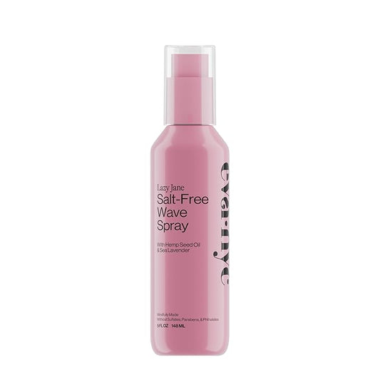 Eva NYC Salt-Free Effortless Texture Wave Spray - Lightweight, Buildable Formula to Enhance Waves - Hemp Seed Oil + Sea Lavender for Moisture - For Straight-Wavy Hair Types - Lavender Scent - 5 fl oz
