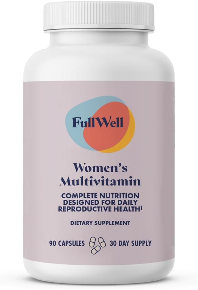 FullWell Womens Multivitamin, Hormone & Reproductive Health Support with CoQ10, Magnesium, PQQ & Antioxidants, 30 Servings