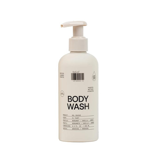 DedCool Body Wash Taunt | Moisturizing Vegan Body Wash with Shea Butter & Snow Mushroom | Non-Toxic, Carbon-Neutral Clean Formula | Bergamot, Dew, Vanilla & Amber | 8.5 oz