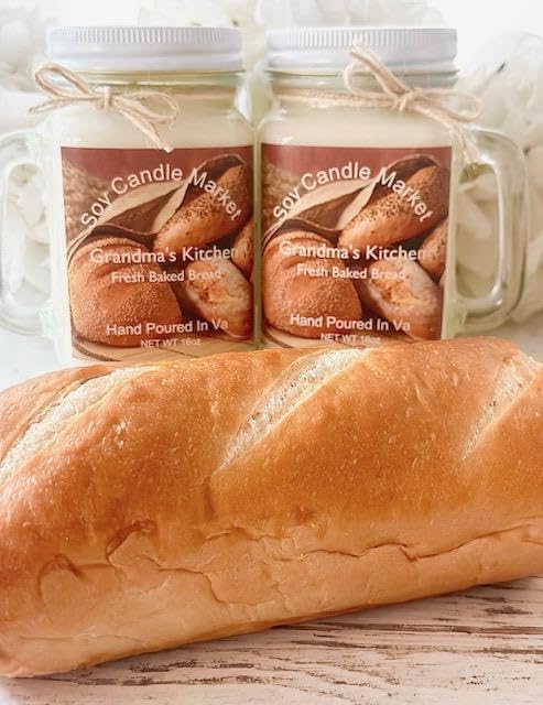 Soy Scented Candles | Handmade & Highly Aromatic Candles Burns Upto 85 Hours in Glass Jar - Perfect for Home Decor, Wedding, Birthday, Dinner (Grandmas Kitchen, 12 oz)