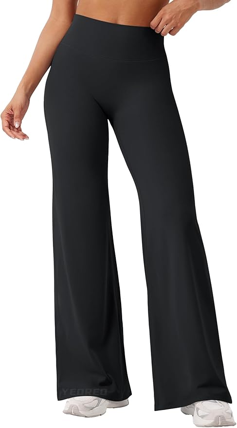 YEOREO Workout Leggings Womens No Front Seam Straight Leggings 29" / 31.5" / 33" High Waist Buttery Eddiy Gym Yoga Pants