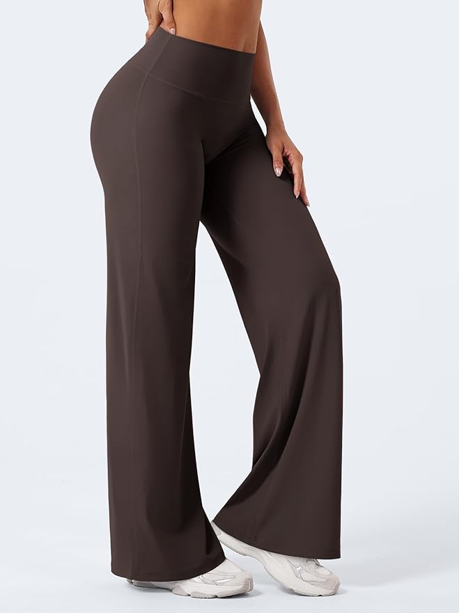 YEOREO Workout Leggings Womens No Front Seam Straight Leggings 29" / 31.5" / 33" High Waist Buttery Eddiy Gym Yoga Pants