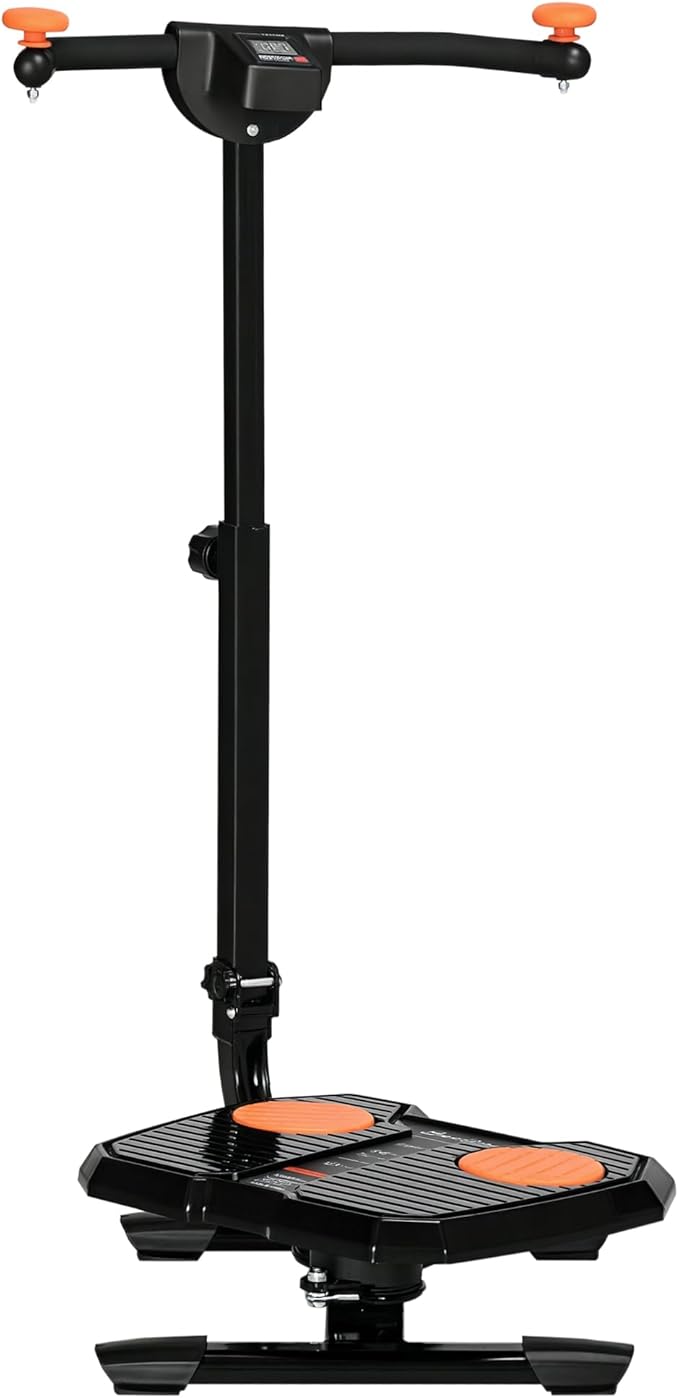 Soozier Foldable Ab Twister Board for Waist Trimming with Screen Showing Time, Calories, Ab Workout Equipment for Women and Men, Core Fitness Training Ab and Butt Workout Equipment