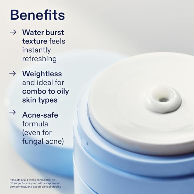 Skinfix Barrier Balancing Water Cream - 1.7 oz - Weightless Moisturizer with Hyaluronic Acid & Niacinamide - Combo + Oily Skin - Acne-Safe, Non-Comedogenic, Fragrance Free, Vegan, Cruelty Free