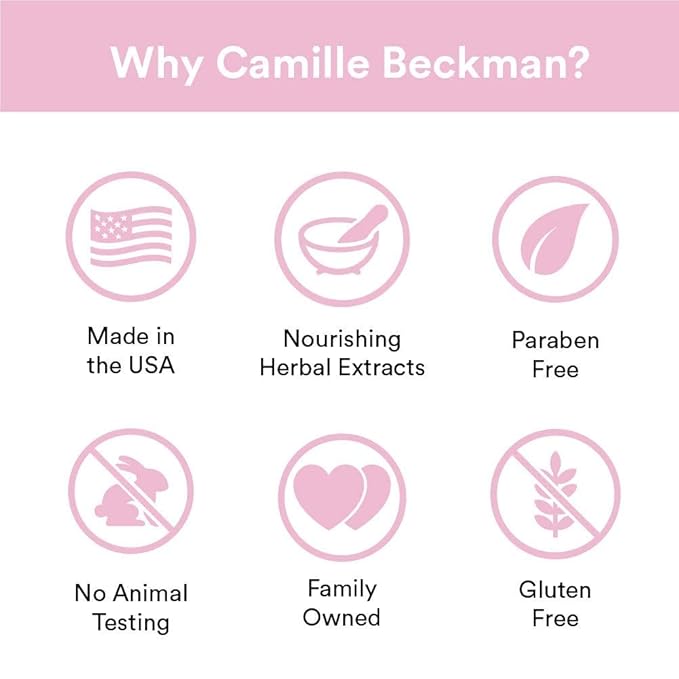 Camille Beckman Glycerine Rosewater Scented Silky Body Cream, Daily Moisturizer for All Skin Types | Non-Greasy Vegan Formula to Nourish and Soften Hands and Body, 13 Ounce