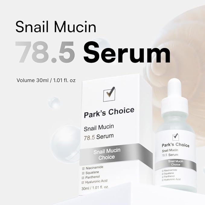 Park's Choice Snail Mucin 78.5 Serum with Niacinamide & Panthenol, 1.01 fl.oz.
