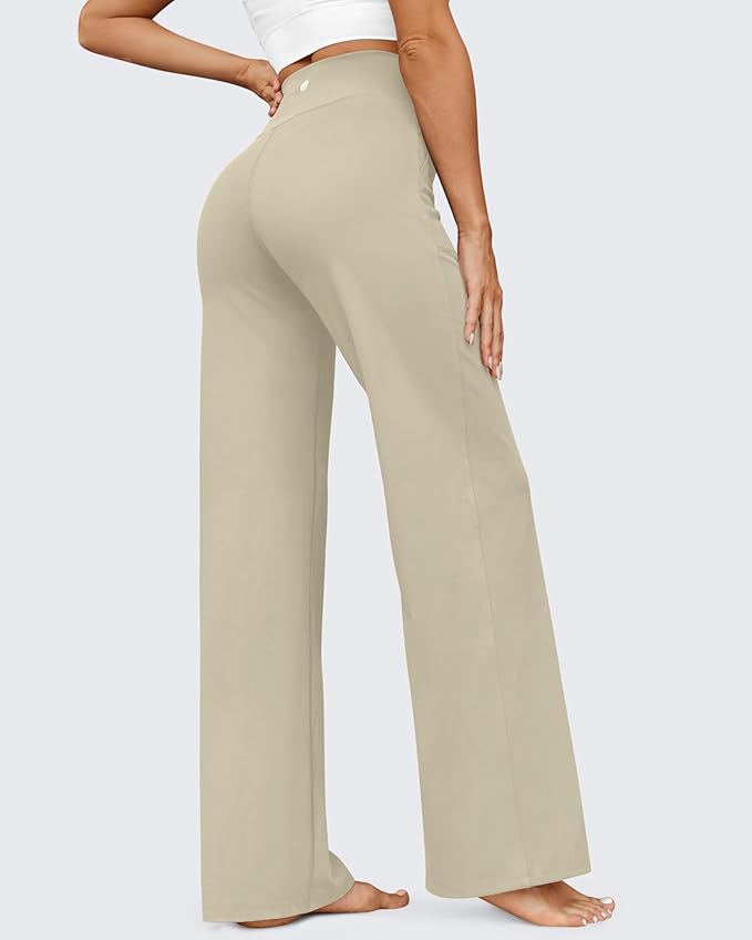 G4Free EverGoing Wide Leg Pants for Women Yoga Pants High Waist Sweatpants with Pockets Stretch Lounge Pants Comfy