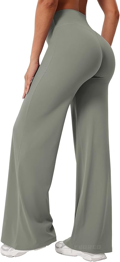 YEOREO Workout Leggings Womens No Front Seam Straight Leggings 29" / 31.5" / 33" High Waist Buttery Eddiy Gym Yoga Pants