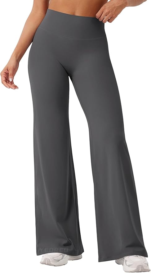 YEOREO Workout Leggings Womens No Front Seam Straight Leggings 29" / 31.5" / 33" High Waist Buttery Eddiy Gym Yoga Pants