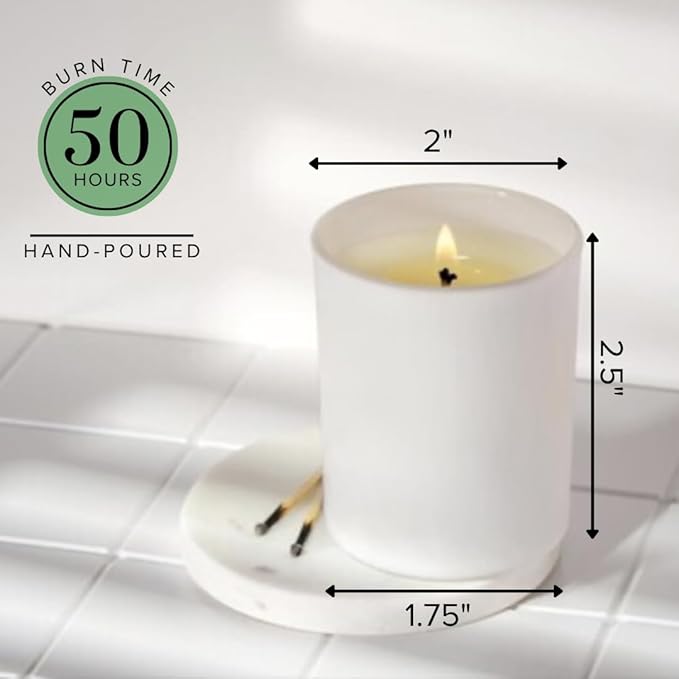 Simply Soson Scented Votive Candles, Bulk Set of 24 White Sage Small Candles Bulk, Votive Candles Scented in Glass, 10 Hours Burn, for Wedding, Birthday, Holiday Christmas & Home Decoration