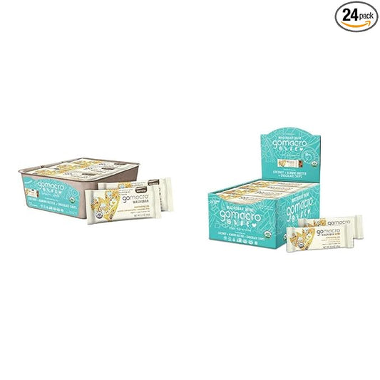 GoMacro MacroBar Organic Vegan Protein Bars + MacroBar Mini Organic Vegan Snack Bars