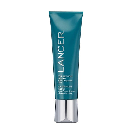 Lancer Skincare The Method: Polish Facial Exfoliator, Daily Exfoliating Face Scrub with Natural Minerals, Oily Congested Skin, 4.2 Fluid Ounces