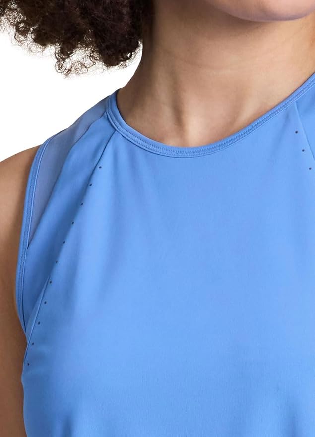 RBX Active Women's Workout Top with Breathable Mesh Panels, Quick Drying Gym Running Tank Top with Plus Sizes