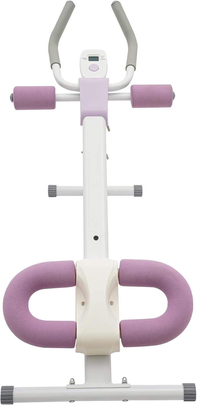 Bigzzia Ab Machine, Ab Workout Equipment Machine for Stomach Workout Foldable Abdominal Trainer for Home Gym Adjustable Ab Exercise Bench Crunch Machine for Core Abdomen