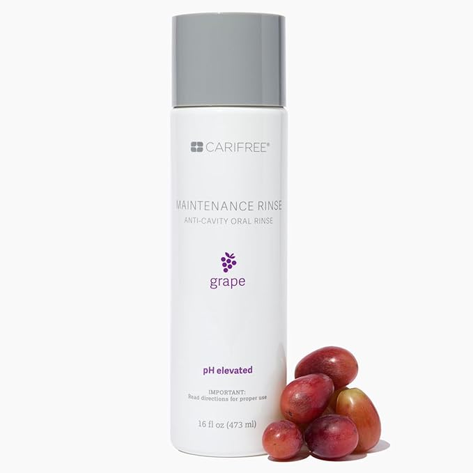 CariFree Maintenance & Prevention Kit, Grape | Anti-Cavity Fluoride Toothpaste & Mouthwash Freshens Breath and Moistens Mouth | Dentist Recommended for Oral Care (2 Piece Set)