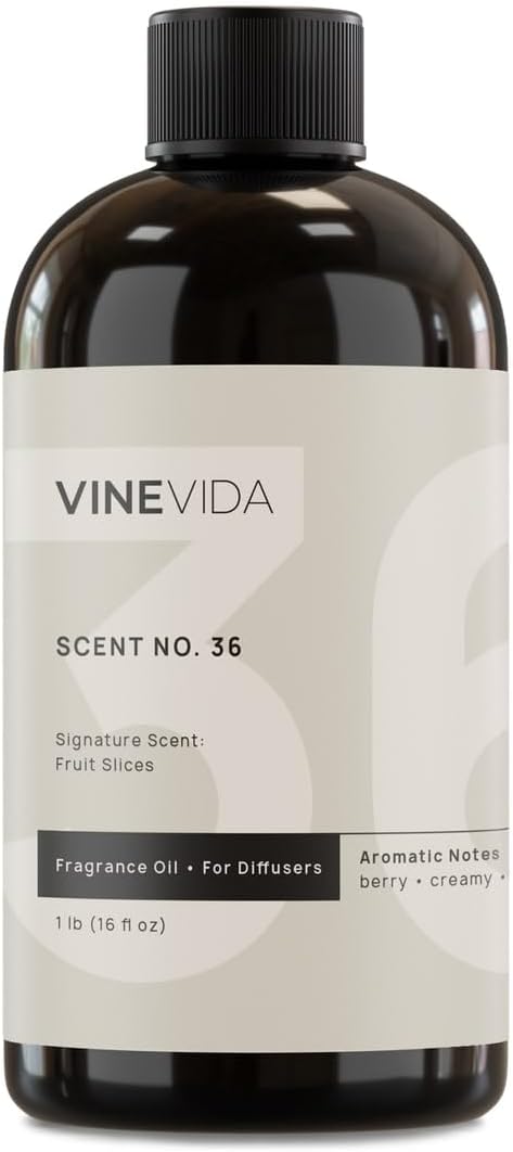 VINEVIDA [16 Fl Oz] Fruit Slices Fragrance Oil for Cold Air Diffusers, Essential Oils for Diffuser Oil Refill & Air Freshener Room Spray
