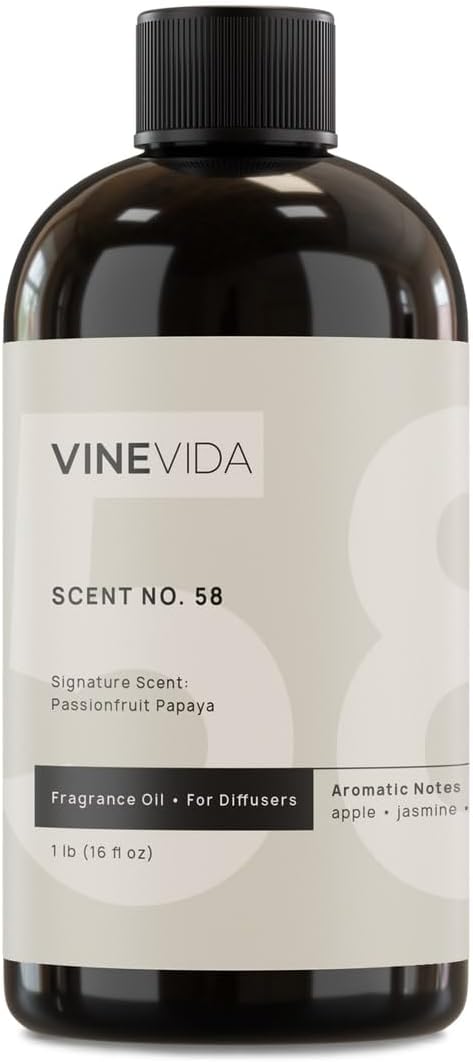 VINEVIDA [16 Fl Oz] Passionfruit Papaya Fragrance Oil for Cold Air Diffusers, Essential Oils for Diffuser Oil Refill & Air Freshener Room Spray