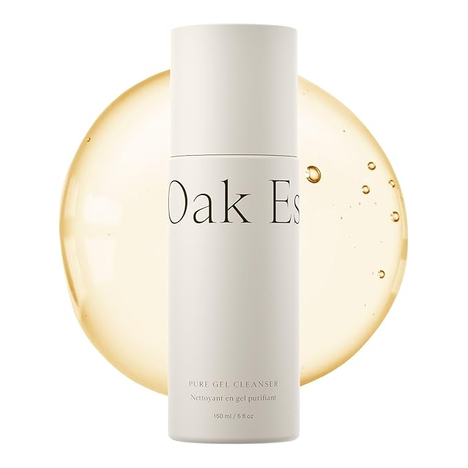 Oak Essentials Pure Gel Cleanser | Clarifying Gel Face Wash with Aloe and Amino Acids | Removes Dirt & Oil Without Drying, 5 Fl Oz