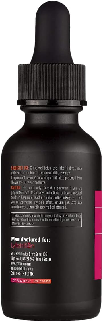 Lyfetrition S-Acetyl L-Glutathione 98mg, 4 Oz Liquid, 220 Servings, Made in USA, Quick Absorption, Quality Potent Ingredients, Third-Party Tested, Non-GMO, GMP Certified, Cruelty-Free Products