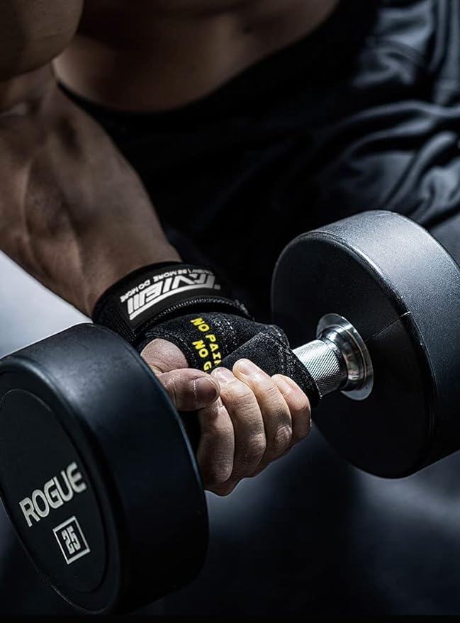 Wrist Straps for Weightlifting for Maximum Grip Support - Lifting Deadlift Strap & Weight Lifting Grips Gloves for Working Out Pull Up Deadlifting & Shrugs