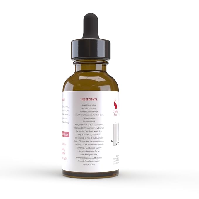 Healthy Skin Lab Manuka Anti-Aging Serum, Enriched with 100% Pure Manuka Honey, Polypeptides & Hyaluronic Acid For Wrinkle Reduction, Intensive Nourishment & Hydration, 1oz