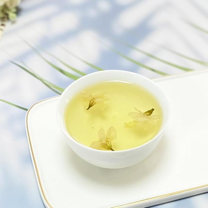 XIEJINJI Jasmine Tea Loose Leaf, 7.1 oz(200g), 100% Pure Natural Jasmine Flower, Traditional Scented Tea Technique, Fragrant Floral Scent, Low Caffeine, Resealable Bag